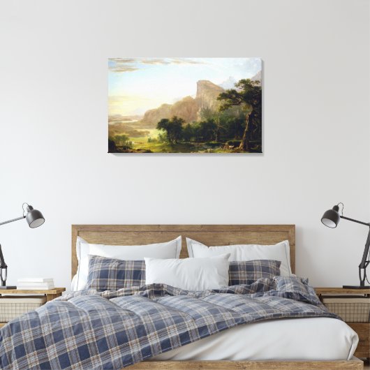 Asher Brown Durand Landscape Thanatopsis Canvas Afdruk (Insitu (Slaapkamer))
