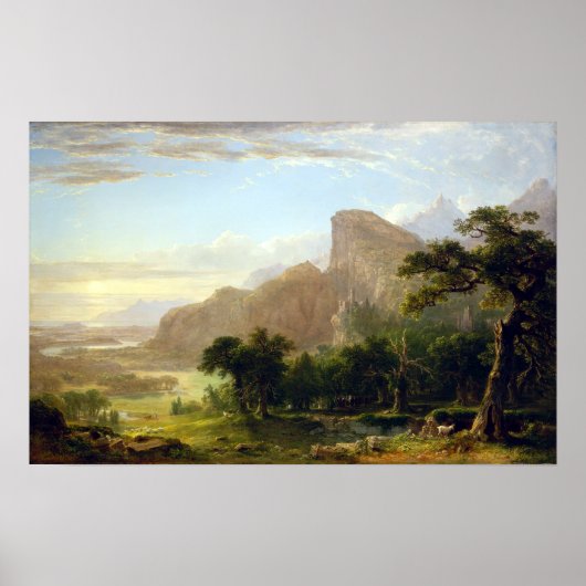 Asher Brown Durand Landscape Thanatopsis Poster (Voorkant)