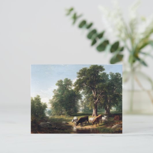 Asher Brown Durand Summer vanmiddag Briefkaart (Staand voorkant)