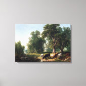 Asher Brown Durand Summer vanmiddag Canvas Afdruk (Voorkant)