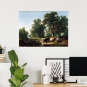 Asher Brown Durand Summer vanmiddag Poster (Thuiskantoor)