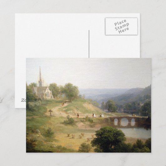 Asher Brown Durand Sunday Morning Briefkaart (Voorkant / Achterkant)