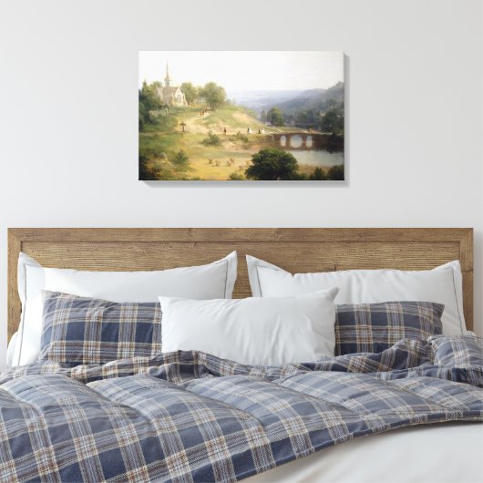 Asher Brown Durand Sunday Morning Canvas Afdruk (Insitu (Slaapkamer))