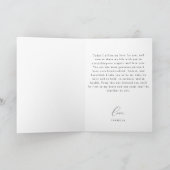 ASHER Elegant Calligraphy her Wedding Vows Card Kaart (Binnen)