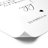 ASHER Elegant Calligraphy Open Bar Drink Poster (Hoek)