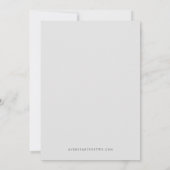 ASHER Elegant Calligraphy Script we Weduwen Kaart (Achterkant)