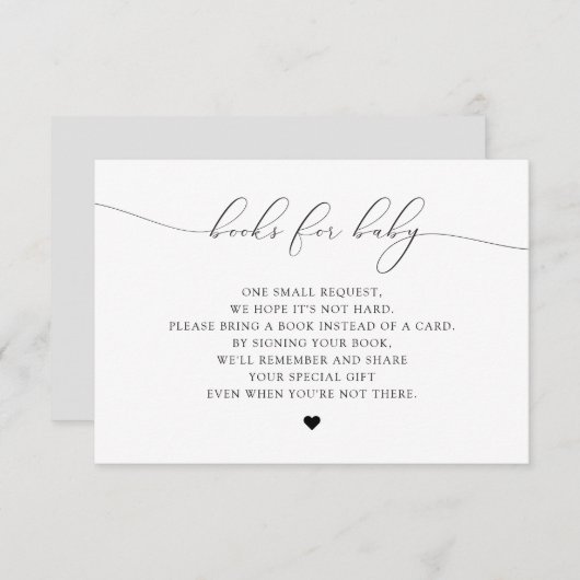 ASHER Elegant Manuscript Boeken voor de Kaart van  (Voorkant / Achterkant)