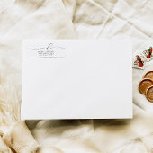 ASHER Elegant Script We Do Trouw Retouradres Etiket