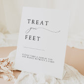 ASHER Elegante Kalligrafie Wedding Flip Flop Reclamebord Met Voetstuk