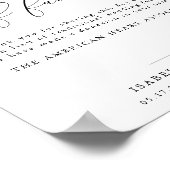 ASHER-kalligrafie in Lieu van het Poster van het h (Hoek)