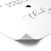 ASHER-kalligrafie voorbehouden voor directe famili Poster (Hoek)