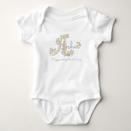 Asher meisjesnaam decoratieve aangepaste betekenis romper