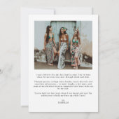 ASHER Modern Script Calendar Maid Hondenvoorstel I Kaart (Achterkant)