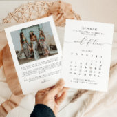 ASHER Modern Script Calendar Maid Hondenvoorstel I Kaart