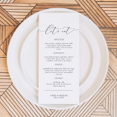 ASHER Moderne Elegant Calligraphy Script Menu