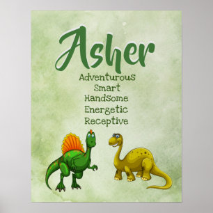 Asher Name Poster