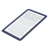 Asher Yatzar Hebrew Blessing Dusty Blue Magneet (Linkerzijde)