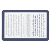 Asher Yatzar Hebrew Blessing Dusty Blue Magneet (Horizontaal)