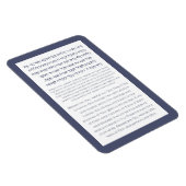 Asher Yatzar Hebrew Blessing Dusty Blue Magneet (Rechterzijde)