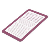 Asher Yatzar Hebrew Blessing Dusty Pink Poster Magneet (Linkerzijde)