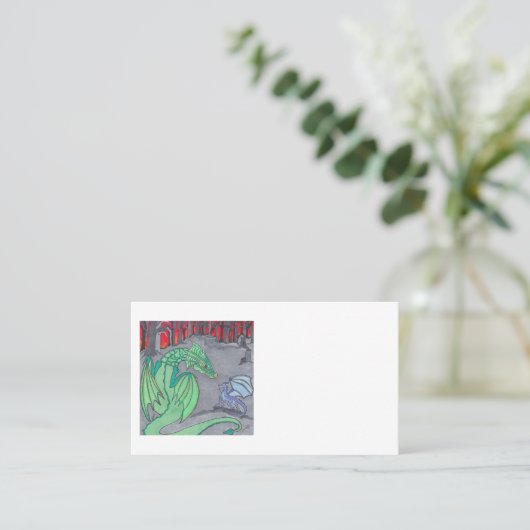 ASHES AND DRAGONS VISITEKAARTJE (Staand voorkant)