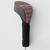 Ashes and Embers Argyle Driver Hoesje Golfheadcover (Schuin)