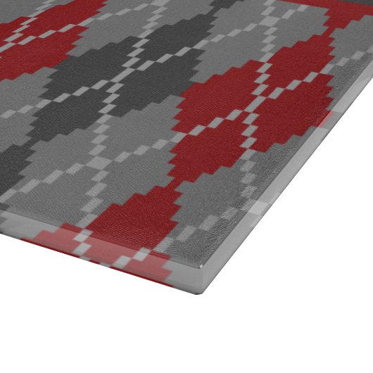 Ashes and Embers Argyle Glass Cutting Board Snijplank (Hoek)