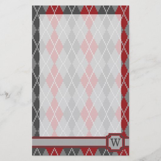 Ashes and Embers Argyle Stationery Briefpapier (Voorkant)