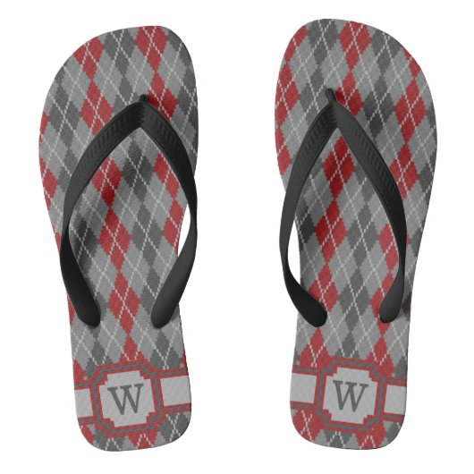 Ashes and Embers Argyle Teenslippers (Voetbed)