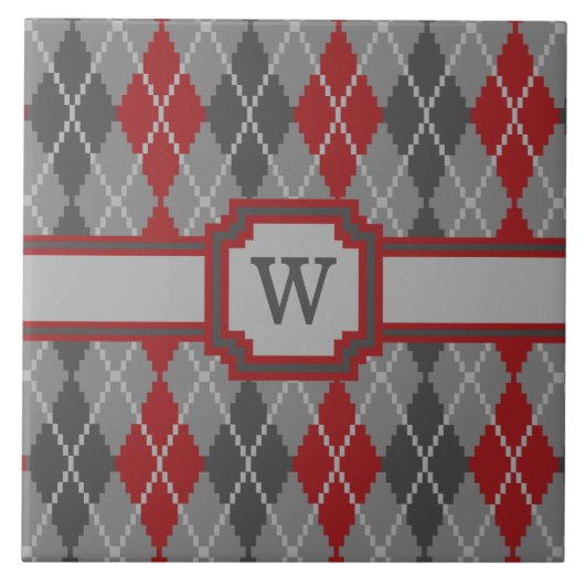 Ashes and Embers Argyle Tegel Tegeltje (Voorkant)