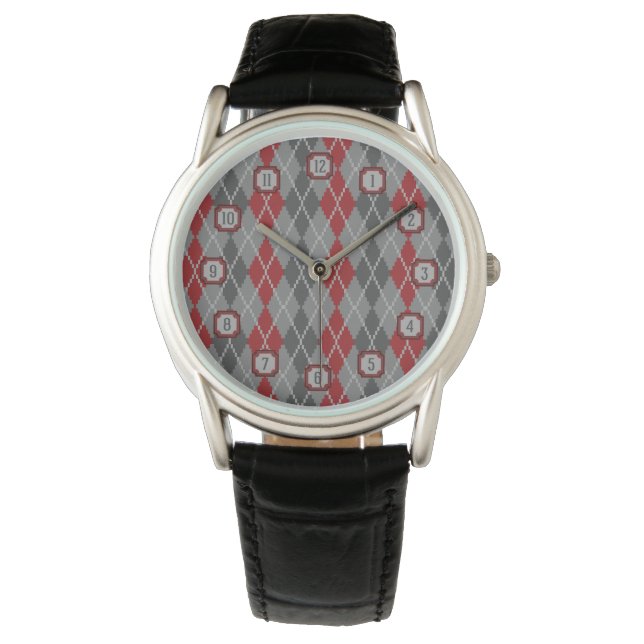 Ashes en Embers Argyle Watch Horloge (Voorkant)