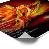 "Ashes" Inspirerend gedicht door Angela M. Sekelsk Poster (Hoek)