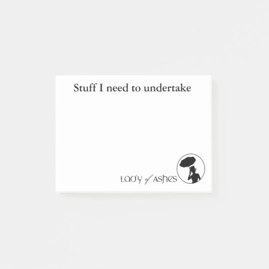 Ashes Post It Notes (Voorkant)