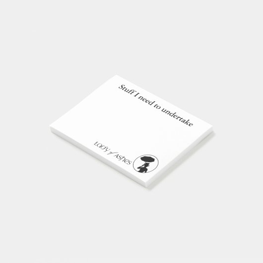 Ashes Post It Notes (Schuin)