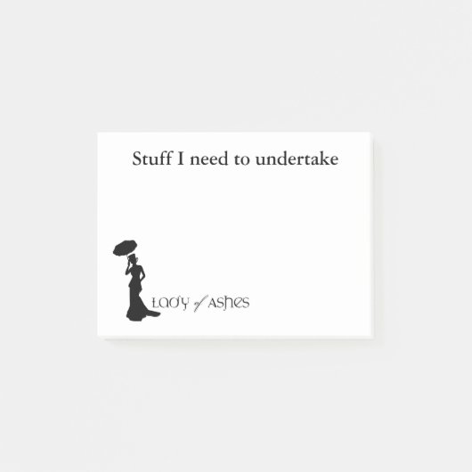 Ashes Post It Notes - Violet Harper (Voorkant)