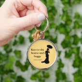 Ashes Sleutelhanger, Rnd Gold, Keys to Hearse Sleutelhanger (Hand)