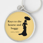 Ashes Sleutelhanger, Rnd Gold, Keys to Hearse Sleutelhanger (Voorkant)