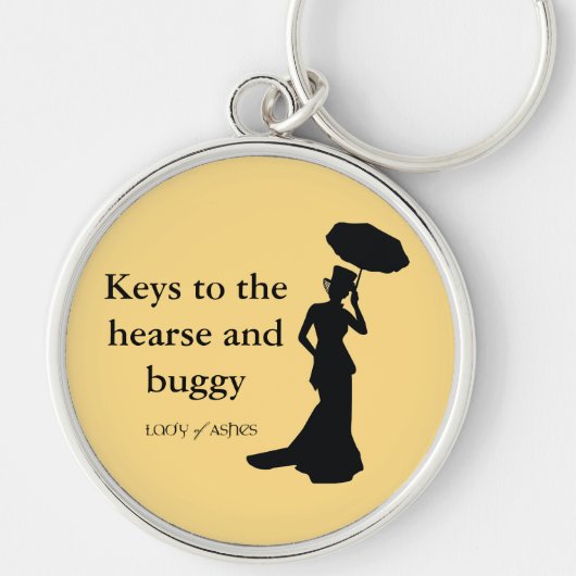 Ashes Sleutelhanger, Rnd Gold, Keys to Hearse Sleutelhanger (Voorkant)