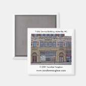 Asheville 1699, Publieke dienst gebouw, Ashevi... Magneet (Voorkant / Achterkant)