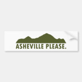 Asheville Alsjeblieft Bumpersticker (Voorkant)