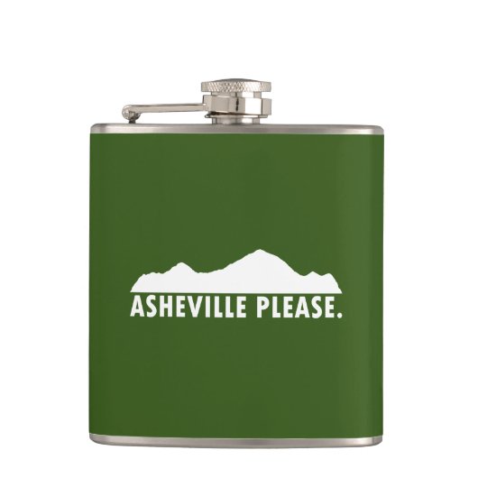 Asheville Alsjeblieft Heupfles (Voorkant)