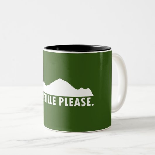 Asheville Alsjeblieft Tweekleurige Koffiemok (Voorkant rechts)