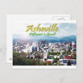 Asheville...ander is goed! briefkaart (Voorkant / Achterkant)