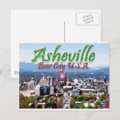 Asheville Beer City USA Briefkaart (Voorkant / Achterkant)