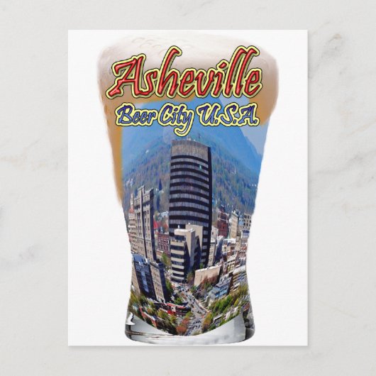 Asheville Beer City USA Briefkaart (Voorkant)