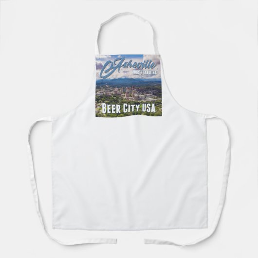 Asheville Beer City USA Cooking Apron Schort (Voorkant)