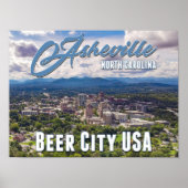 🍺 Asheville Beer City USA Poster (Voorkant)