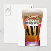 Asheville Beer City Verenigde Staten Briefkaart (Voorkant / Achterkant)