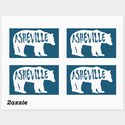Asheville Beer Rechthoekige Sticker (Vel)