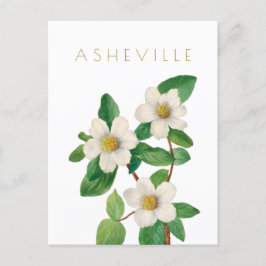  Asheville bloem midden eeuw Briefkaart